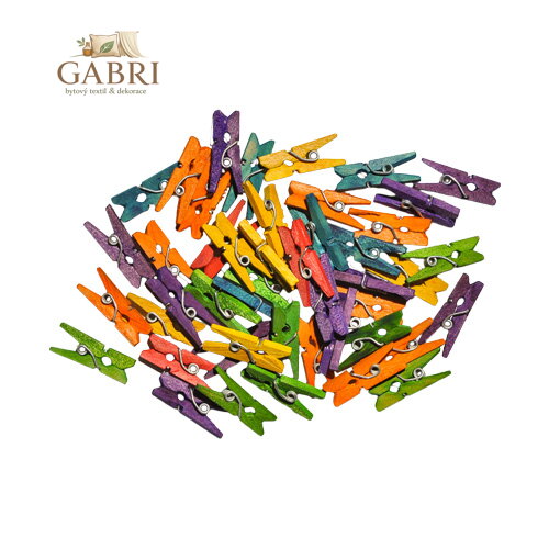 Dekorační kolíčky mix barev, 40 ks