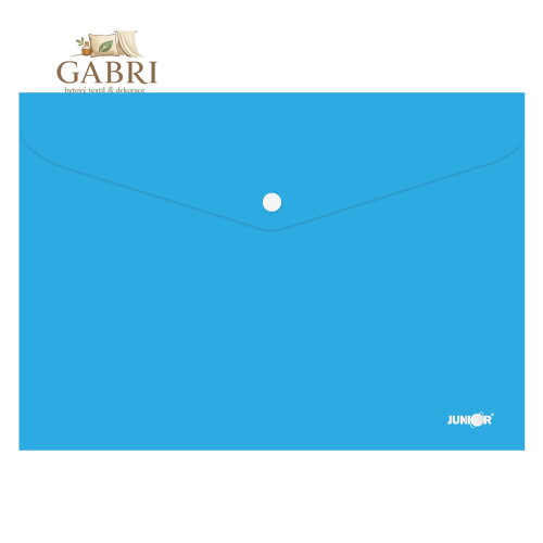 Obal s patentkou PP / A4, modrý