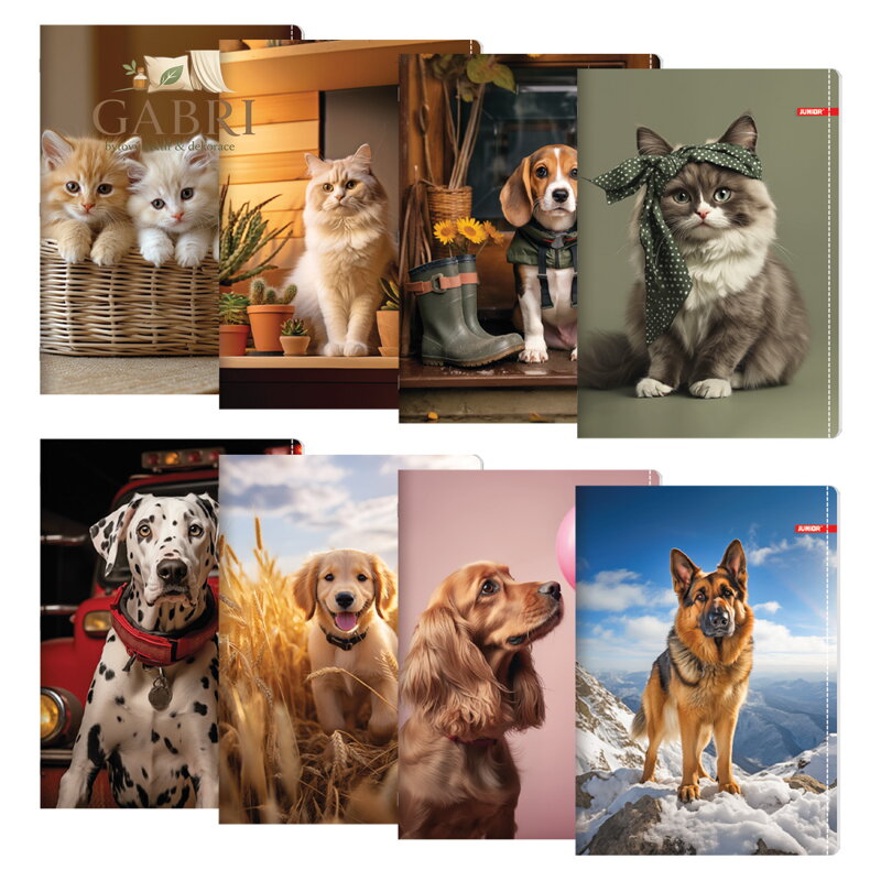 Zápisník A5, linkovaný 544, 40 listů, Exclusive "Pet"