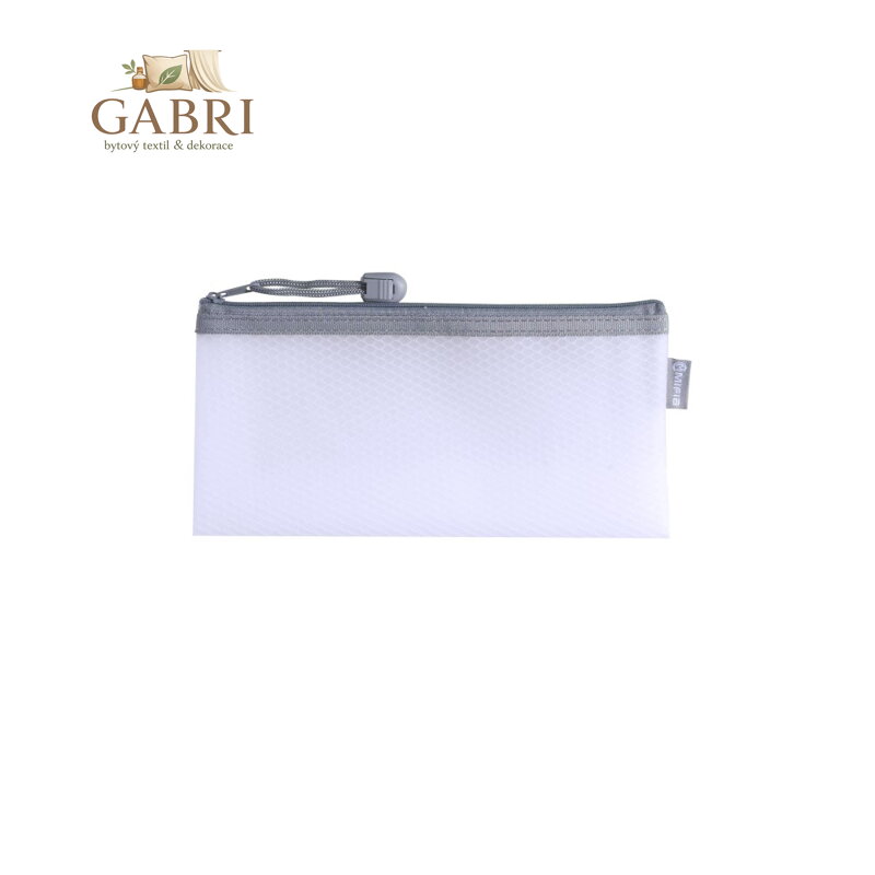 Obálka se zipem JUNIOR DL síťovaná - bílá