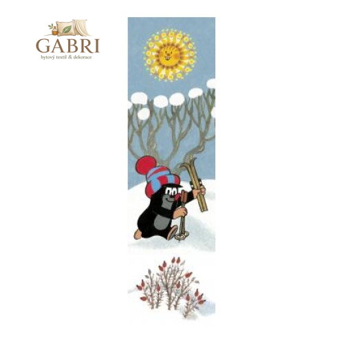 Záložka 3D - Krtek 3 (zimní)