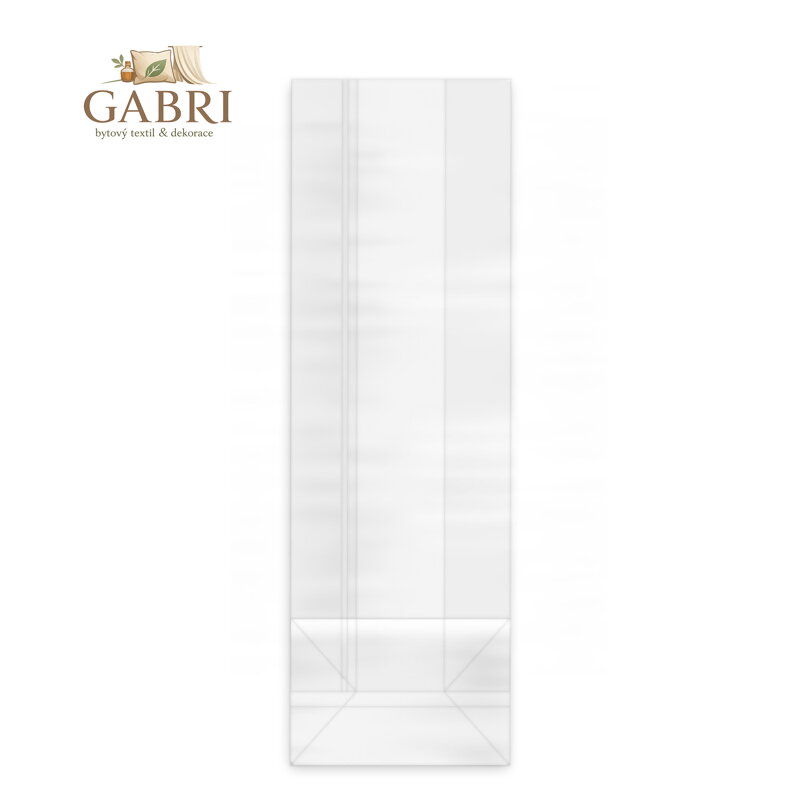 Sáček čirý (OPP) s obdélníkovým dnem 8+5 x 25 cm