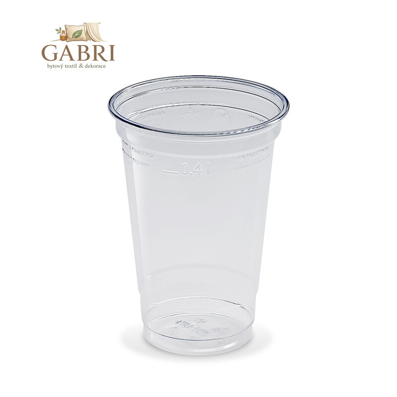 Kelímek z PET 0,4l O95mm 50ks