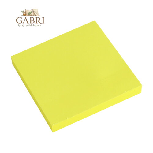 Blok lepicí NEON žlutý 76 x 76 mm
