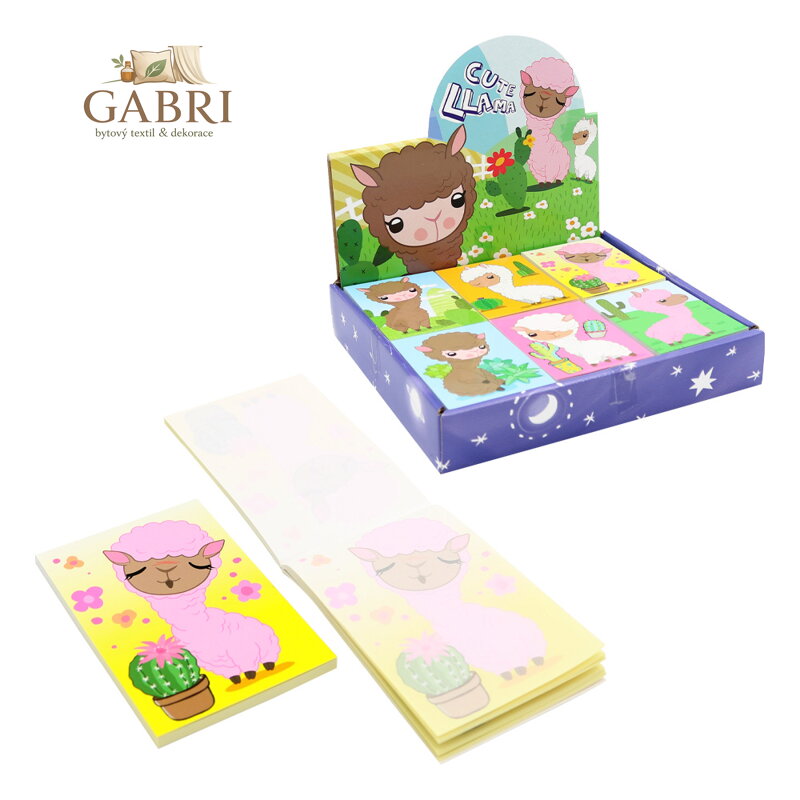 Blok trhací s potiskem 59x83 mm, 40l. - Lama