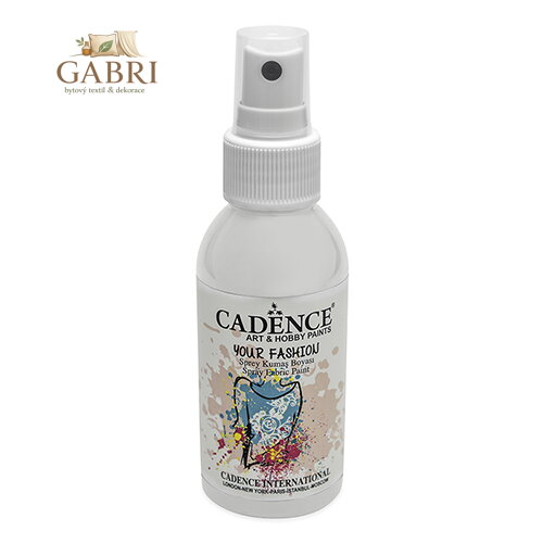 Textilní barva ve spreji Cadence, bílá, 100ml