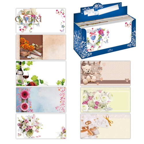 Obálka na peníze s celoročním motivem, mix