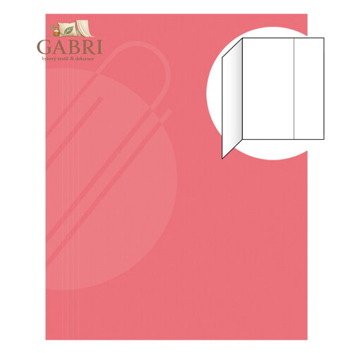 Odkládací mapa s 1 klopou EKO 251 - červená