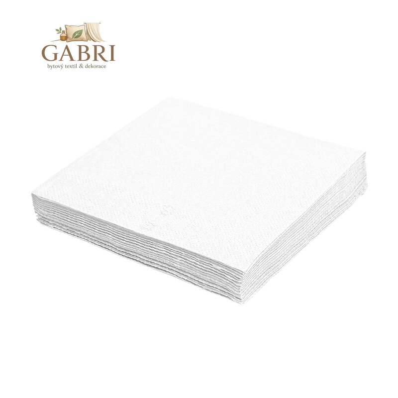 Obrousky 3-vrstvé, 33 x 33 cm bílé [20 ks]