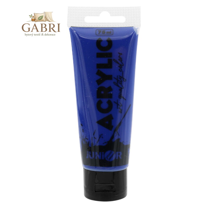 Akrylová barva JUNIOR 75 ml - modrá/blue