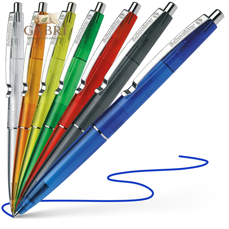 Pero kuličkové Schneider K20 Icy Colours Mix - modrá náplň