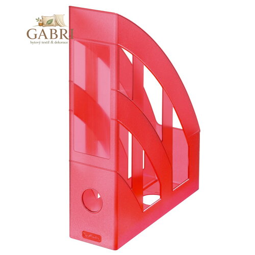 Stojan na časopisy - Classic červený - transparent.