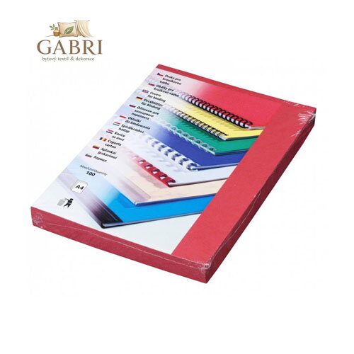 Kartonové desky DELTA A4 červené