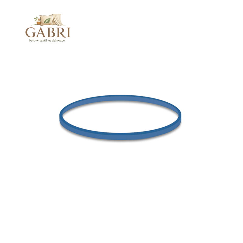 Gumičky modré slabé (1 mm, O 3 cm) [50 g]