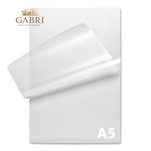 Laminovací fólie A5 lesklé 154 x 216 mm tloušťka: 80 µm