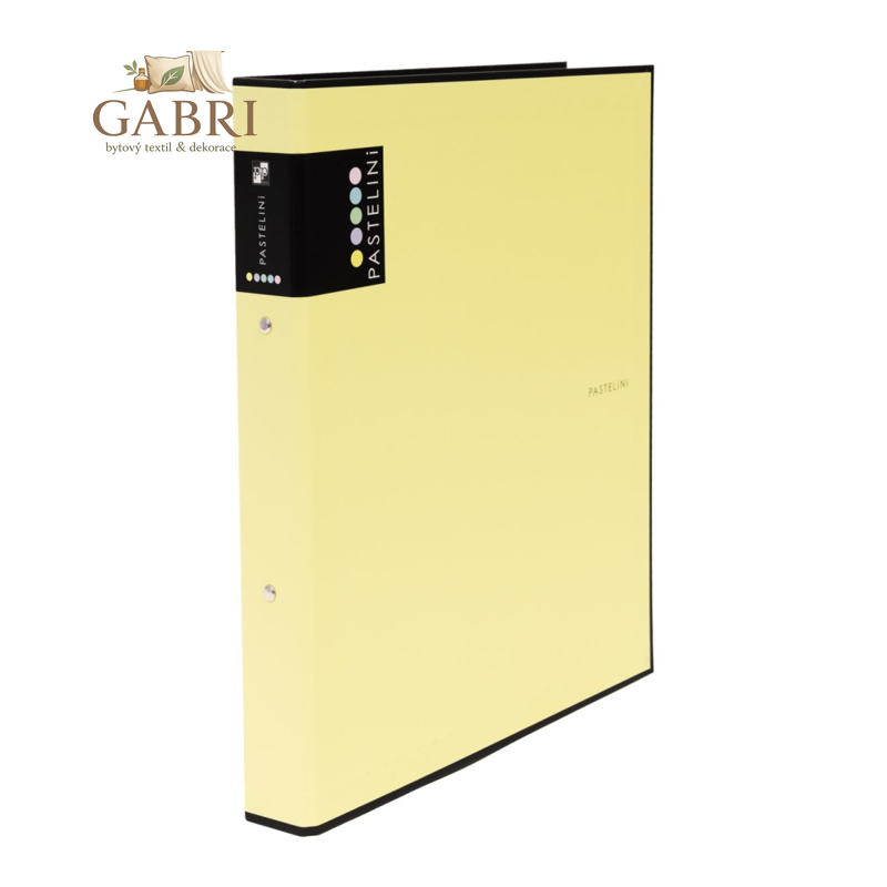 Pořadač A4 lamino R25-2kr. PASTELINI žlutá