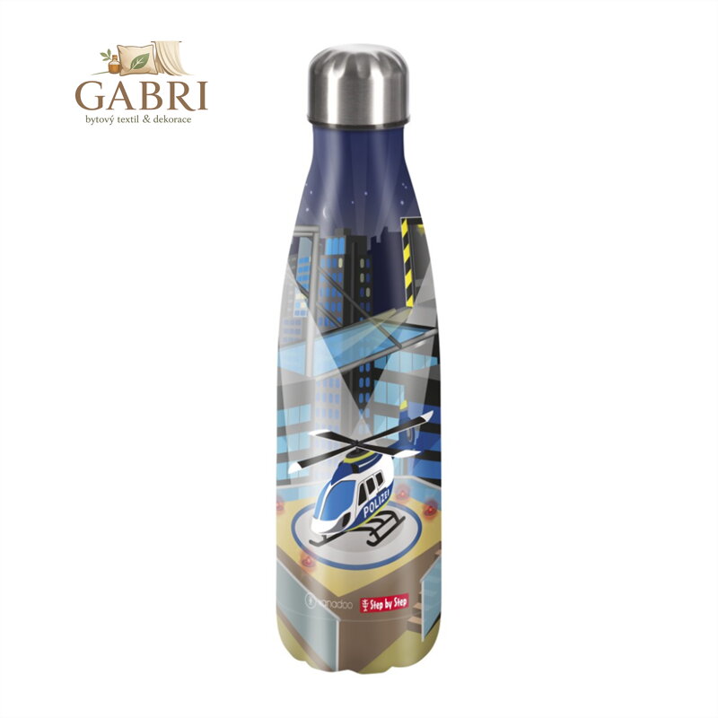 Izolovaná láhev na nápoj z nerezové oceli 0,5 l, Helicopter Sam