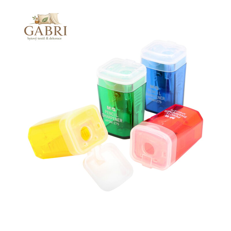 Struhadlo plastové M&G se zásobníkem Mini, mix barev