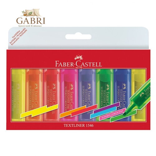 Zvýrazňovač Faber-Castell Textliner 1546/8 set