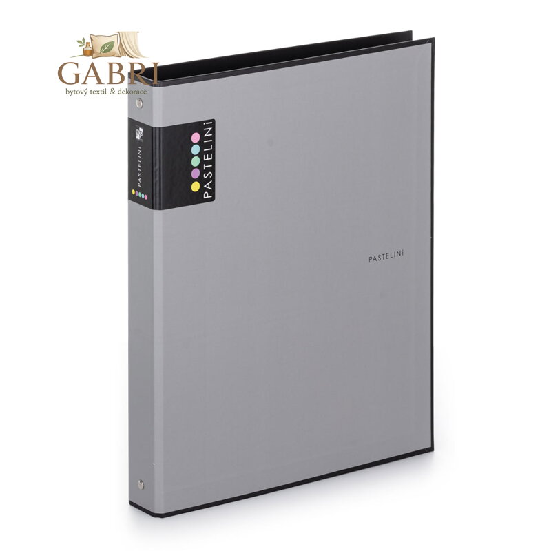 Pořadač A4 lamino R25-4kr. PASTELINI šedá