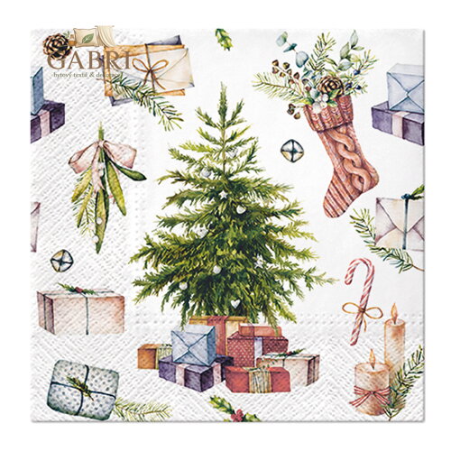 Ubrousky PAW L 33x33cm Christmas at Home