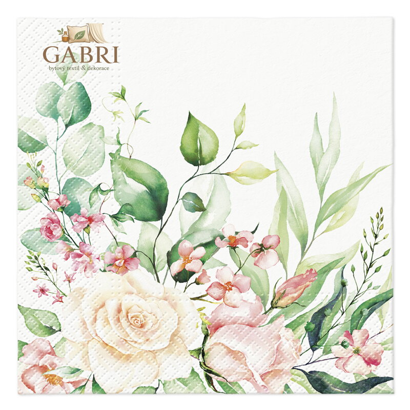 Ubrousky PAW L 33x33cm Floral Moments