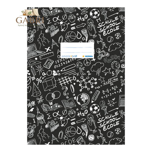 Obal na sešit Schooldoo A4 černý / 1ks