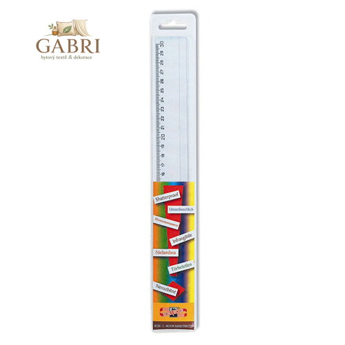 Pravítko KOH-I-NOOR transparentní, nezlomitelné 30 cm