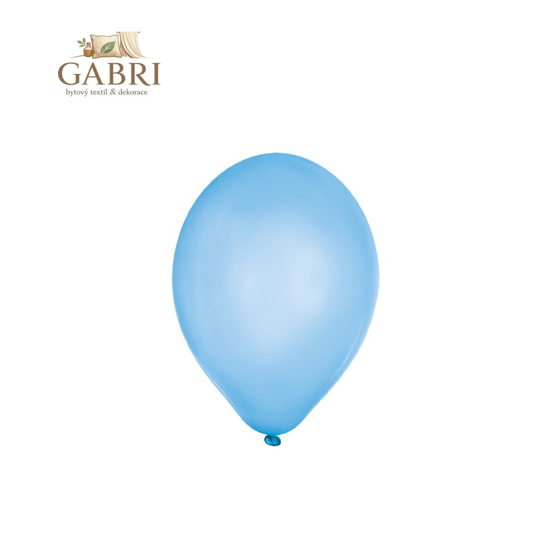 Balón M 25 cm, světle modrý / 10 ks /