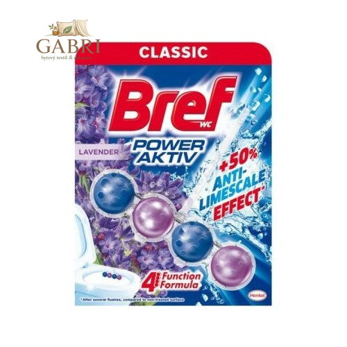Bref Power Aktiv WC blok Levandule, 50g