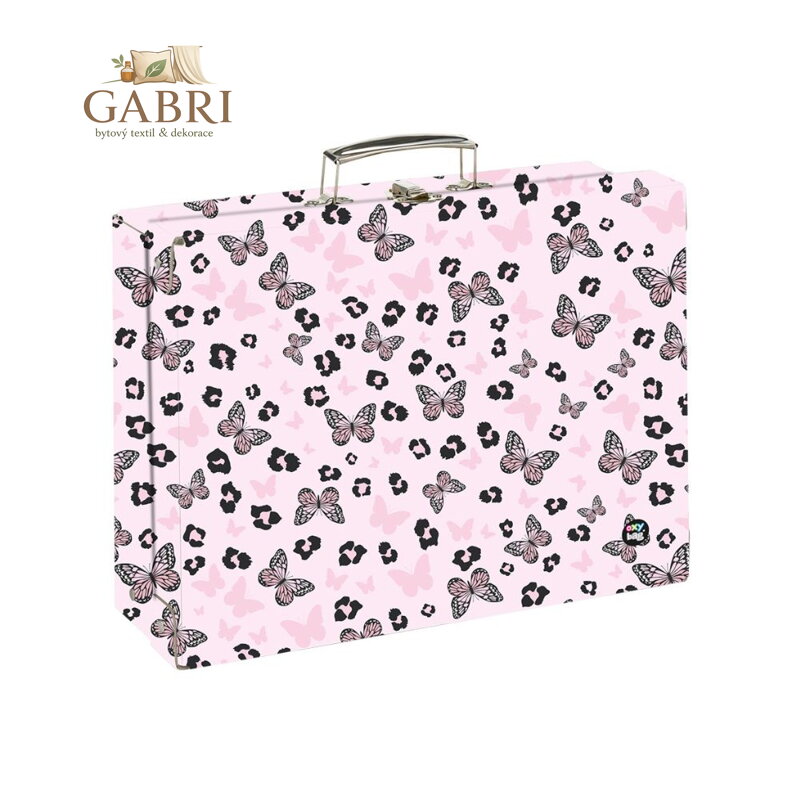 Kufřík lamino hranatý A4 OXY NEXT Butterfly