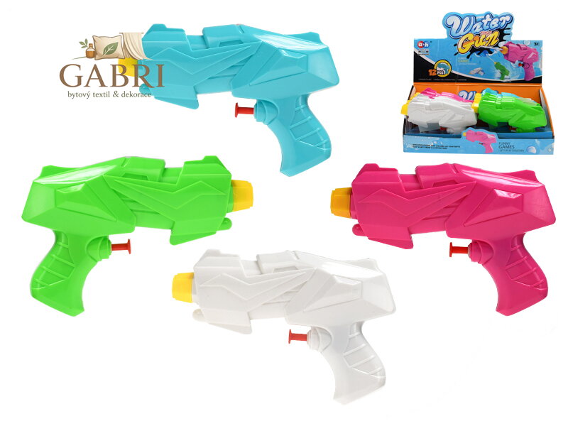 Vodní pistole 15,5cm 4barvy 12ks v DBX