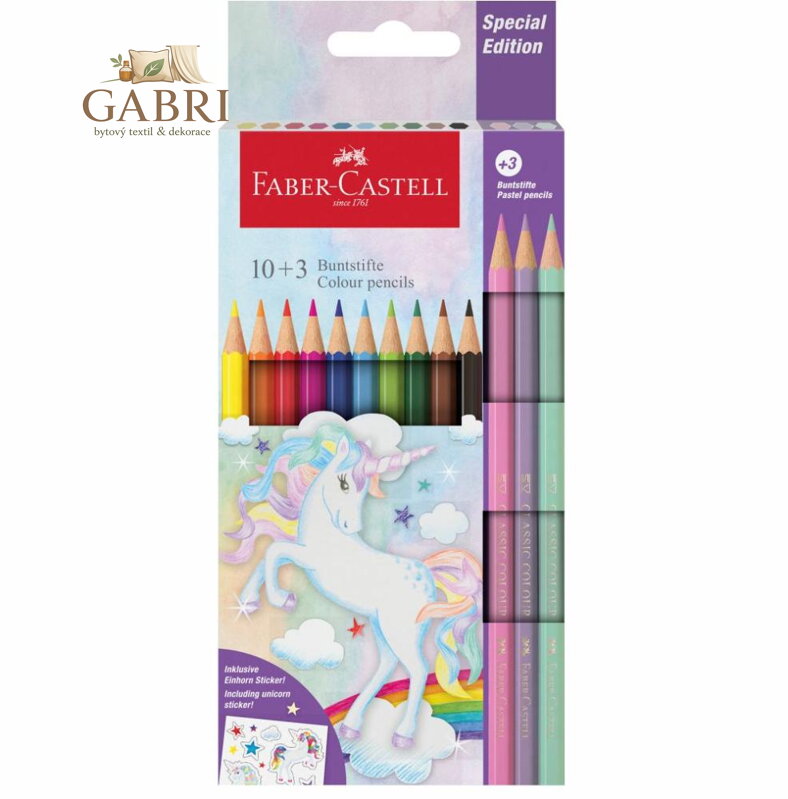 Faber-Castell Dino Colour Classic pastelky 10+3 Pastel - Unicorn