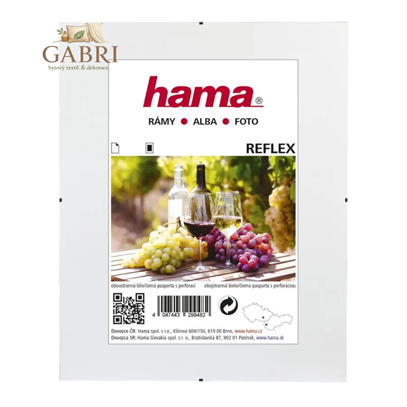 Bezrámový držák obrazu Hama Clip-Fix, normální sklo, 21x29,7 cm (formát A4)