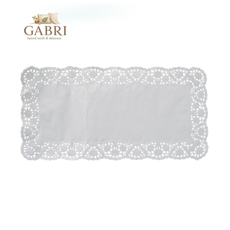 Krajky dekor. hranaté 25 x 37 cm