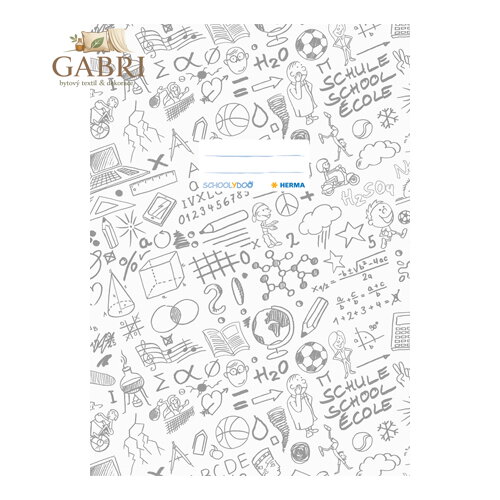 Obal na sešit Schooldoo A4 bílý / 1ks