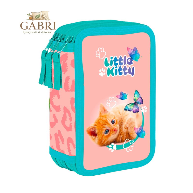 Penál 3 p. prázdný Kočka