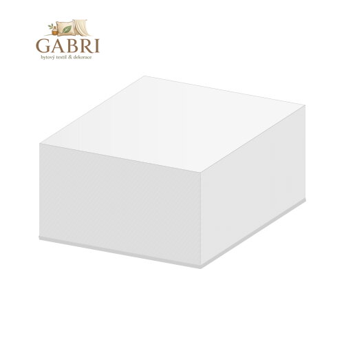 Blok kostka bílá 9x9x5 cm - lepená