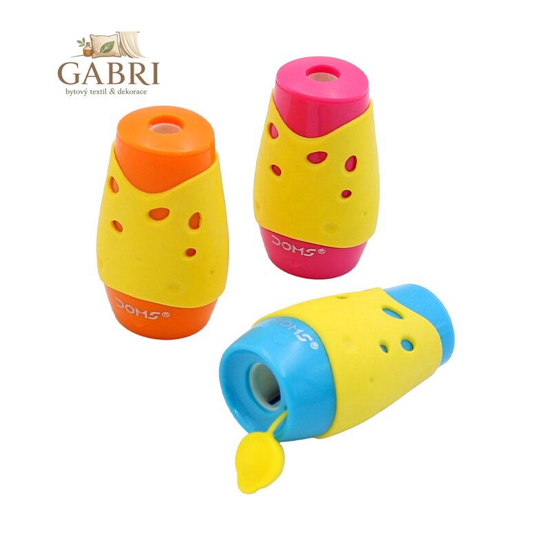 Ořezávátko Doms, 2 různé otvory (mix 3 barev)