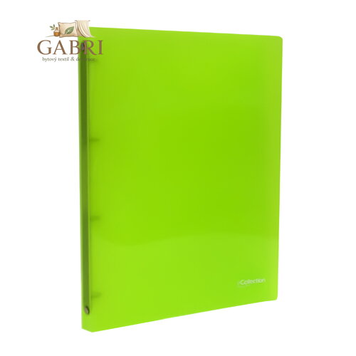 Pořadač kroužkový PP (4-kroužkový) A4, zelený