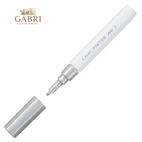 Pintor, PO, Fine, akrylový popisovač stříbrná