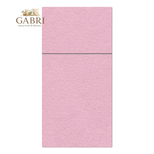 Ubrousky na příbory PAW AIRLAID 40x40 cm My monocolor rosa, 25 ks/bal
