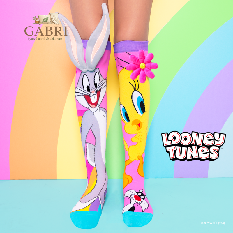 Podkolenky dětské / dospělý - Tweety and Bugs Bunny