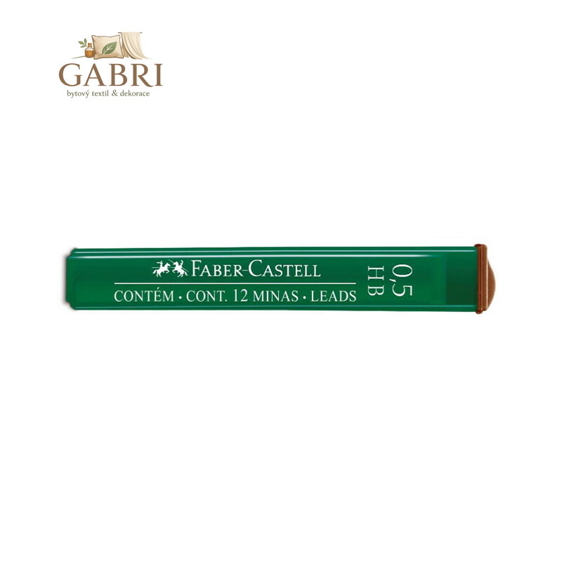 Grafitové tuhy FABER-CASTELL HB / 0,5 mm, 12 ks