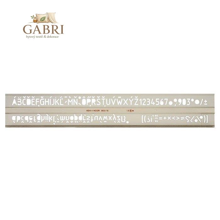Šablóna písmenková 14 mm KOH-I-NOOR 748012