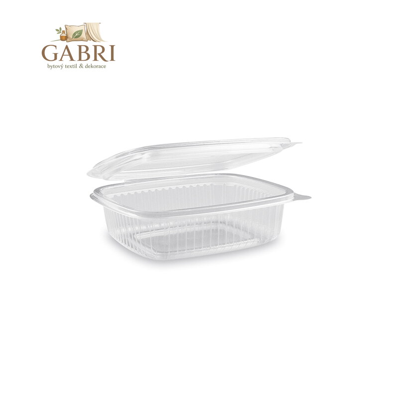 Miska oválná s víčkem 375 ml, 50 ks