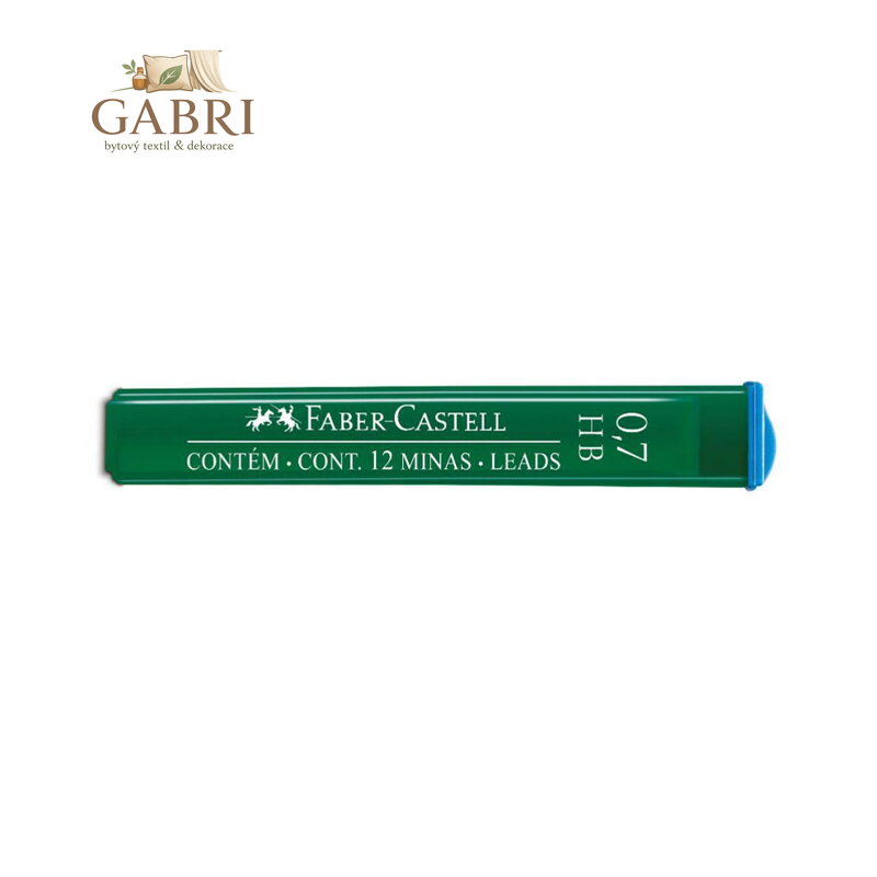 Grafitové tuhy FABER-CASTELL HB / 0,7 mm, 12 ks