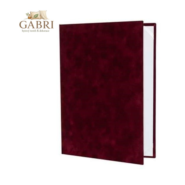 Obal na diplom A4 trojúhel. záložka - bordó barva