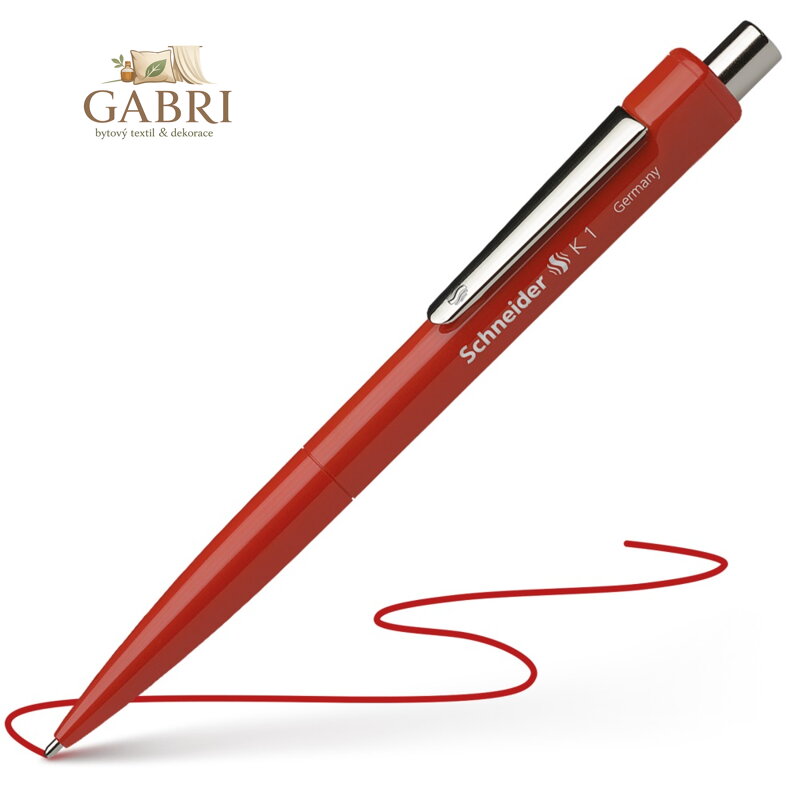 Pero kuličkové SCHNEIDER K1 (hrot M) - červená náplň