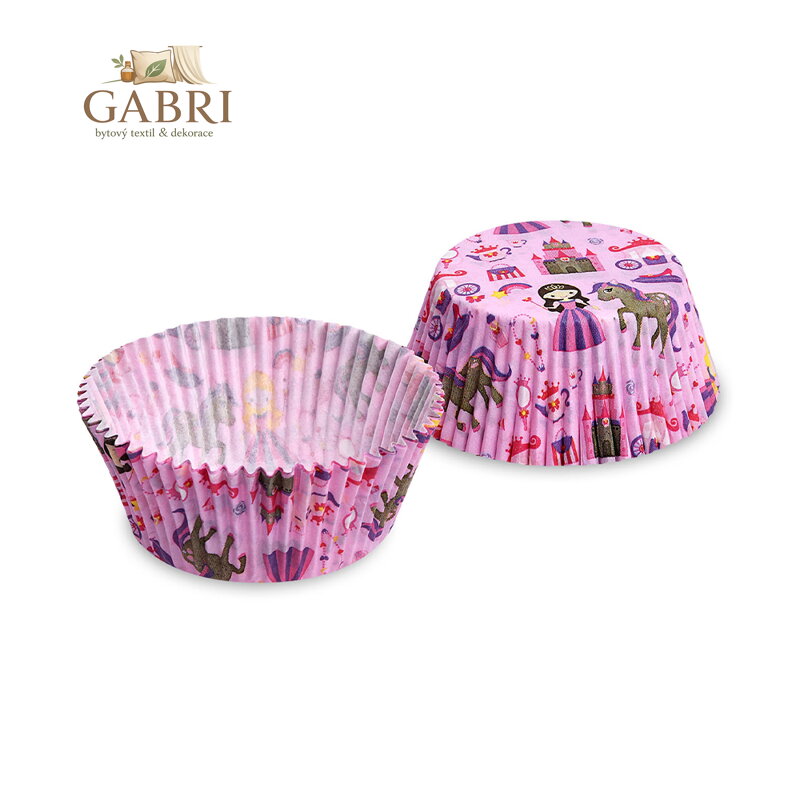 Cukr. košíčky princezna O50x30 mm (40ks)